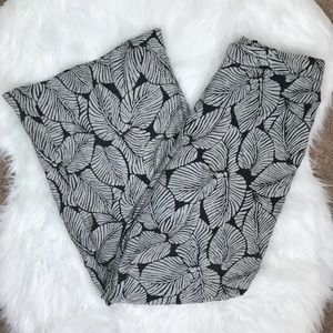 NWOT Anthro Elevenses Native Palm Wide-Leg Pants